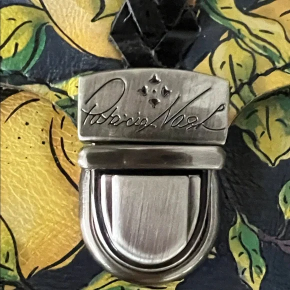 Patricia Nash Black and Yellow Lemon Crossbody Bag - Picture 3 of 10
